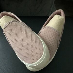 Pink Suede Ugg Slip On Perforated Sneaker